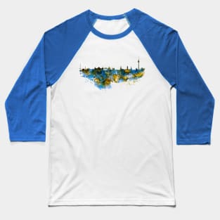 Berlin watercolor skyline Baseball T-Shirt